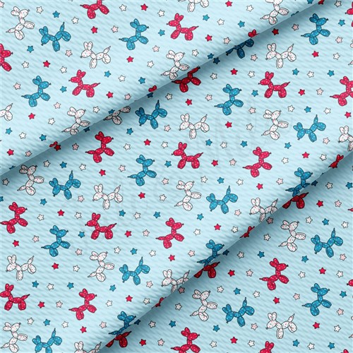 Patriotic 4th of July Liverpool Bullet Textured Stretch Solid Strip Thick Knit Jersey Fabric