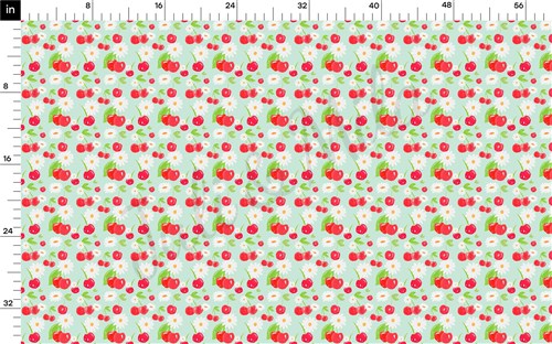 Cherry Summer Printed Liverpool Bullet Textured Stretch Solid Strip Thick Knit Jersey Fabric