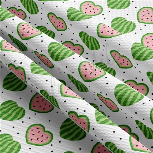 Watermelon Liverpool Bullet Textured Stretch Solid Strip Thick Knit Jersey Fabric