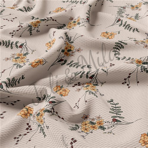 Floral Printed Liverpool 4 Way Fabric Floral71 & Get a Free $89.99 Embroidery Bundle