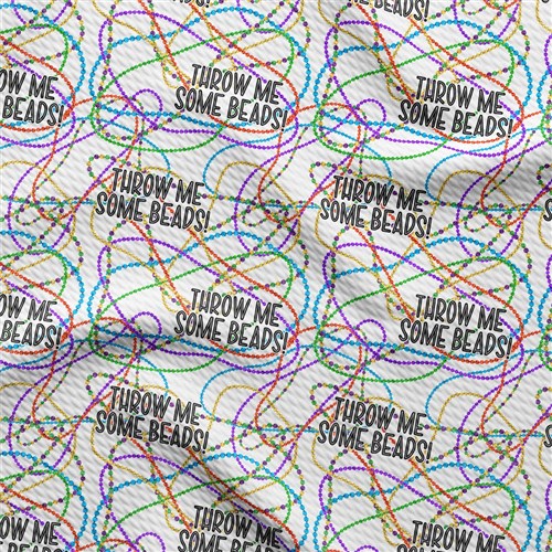 Mardi Gras Printed Liverpool Fabric AA1847 & Get a Free $89.99 Embroidery Bundle