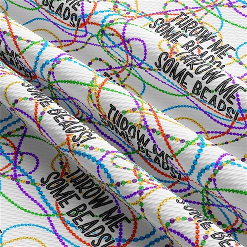 Mardi Gras Printed Liverpool Fabric AA1847 & Get a Free $89.99 Embroidery Bundle