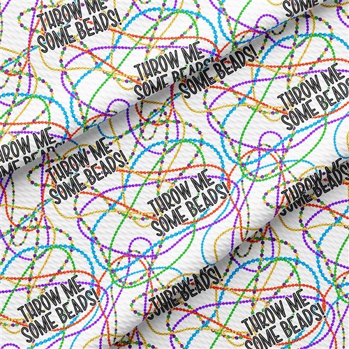 Mardi Gras Printed Liverpool Fabric AA1847 & Get a Free $89.99 Embroidery Bundle