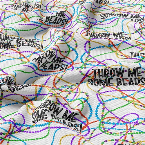 Mardi Gras Printed Liverpool Fabric AA1847 & Get a Free $89.99 Embroidery Bundle