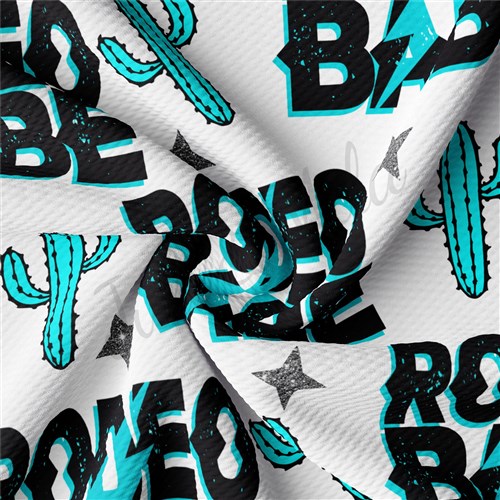 Rodeo Babe Liverpool Bullet Textured Stretch Solid Strip Thick Knit Jersey Fabric
