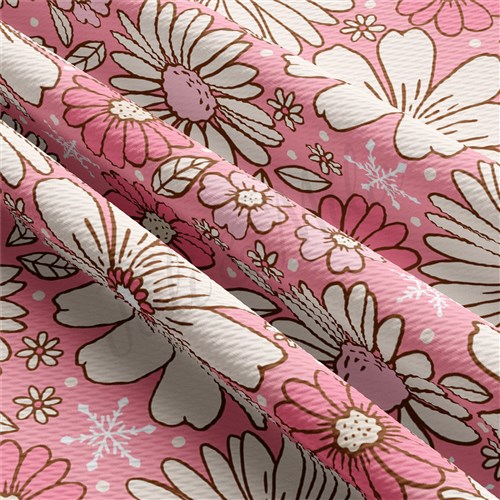 Printed Liverpool Bullet Textured Stretch Solid Strip Thick Knit Jersey Fabric