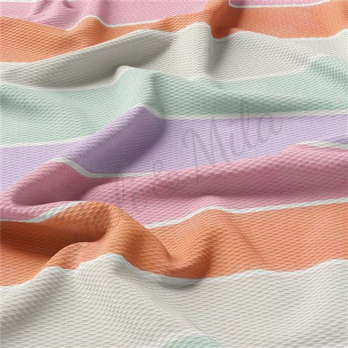 Liverpool Bullet Textured Stretch Solid Strip Thick Knit Jersey Fabric