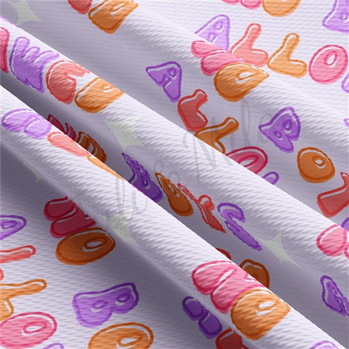 Valentine's Day Printed Liverpool Bullet Textured Stretch Solid Strip Thick Knit Jersey Fabric