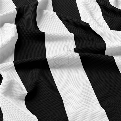 Printed Liverpool Bullet Textured Stretch Solid Strip Thick Knit Jersey Fabric