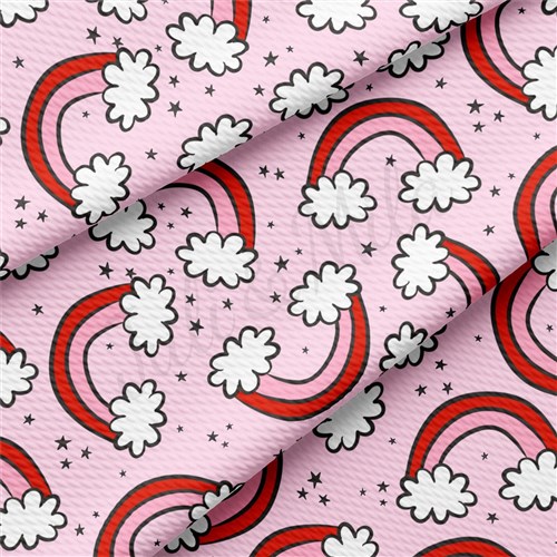 Valentine's Day Liverpool Bullet Textured Stretch Solid Strip Thick Knit Jersey Fabric