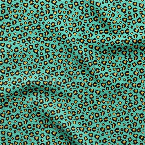 Cheetah Leopard AA157 TBP102 Liverpool Bullet Textured Stretch Solid Strip Thick Knit Jersey Fabric