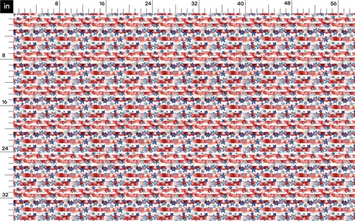 Patriotic 4th of July Printed Liverpool Fabric AA1648 & Get a Free $89.99 Embroidery Bundle