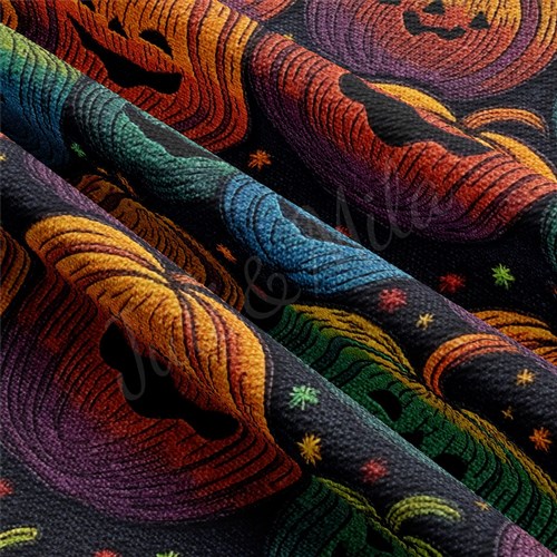 Autumn Fall Halloween Printed Liverpool Fabric AA1816 & Get a Free $89.99 Embroidery Bundle