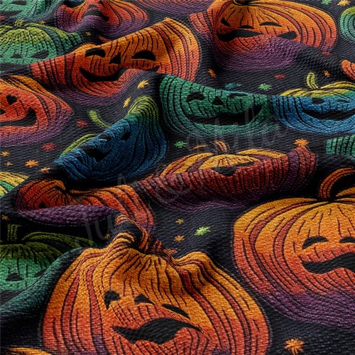 Autumn Fall Halloween Printed Liverpool Fabric AA1816 & Get a Free $89.99 Embroidery Bundle