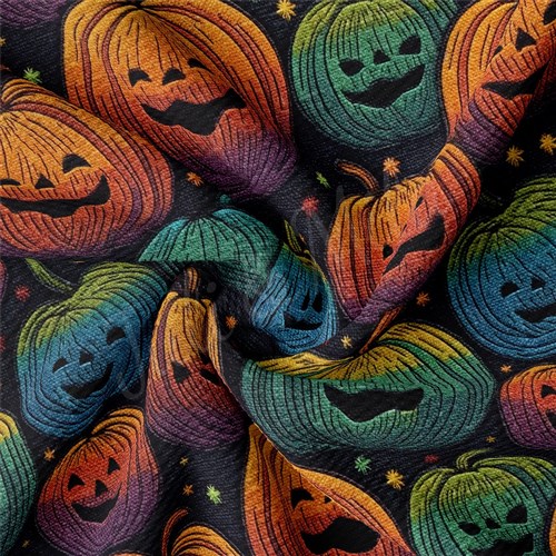 Autumn Fall Halloween Printed Liverpool Fabric AA1816 & Get a Free $89.99 Embroidery Bundle