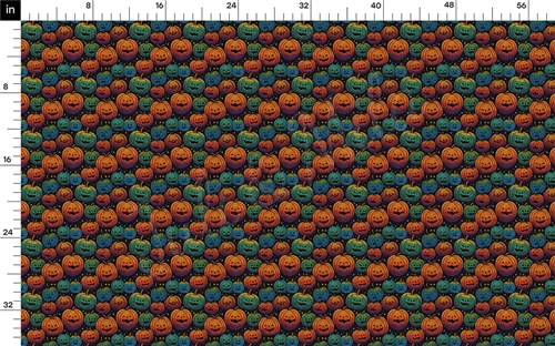 Autumn Fall Halloween Printed Liverpool Fabric AA1816 & Get a Free $89.99 Embroidery Bundle