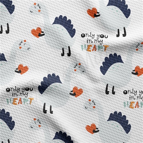Only in My Heart Dino Liverpool Bullet Textured Stretch Solid Strip Thick Knit Jersey Fabric