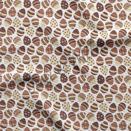 Easter Printed Liverpool Fabric Egg Bunny Pastel (E2) & Get a Free $89.99 Embroidery Bundle