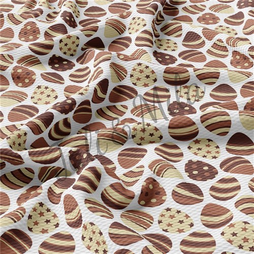 Easter Printed Liverpool Fabric Egg Bunny Pastel (E2) & Get a Free $89.99 Embroidery Bundle