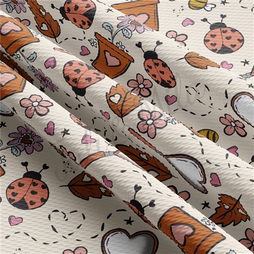 Valentine's Day Printed Liverpool Bullet Textured Stretch Solid Strip Thick Knit Jersey Fabric