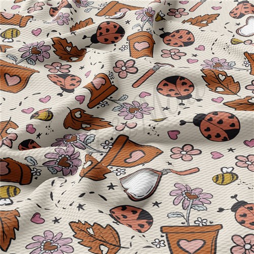 Valentine's Day Printed Liverpool Bullet Textured Stretch Solid Strip Thick Knit Jersey Fabric