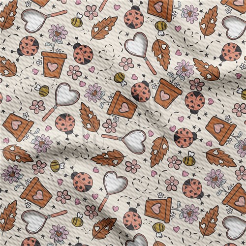 Valentine's Day Printed Liverpool Bullet Textured Stretch Solid Strip Thick Knit Jersey Fabric