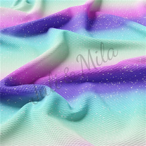 Printed Liverpool Bullet Textured Stretch Solid Strip Thick Knit Jersey Fabric