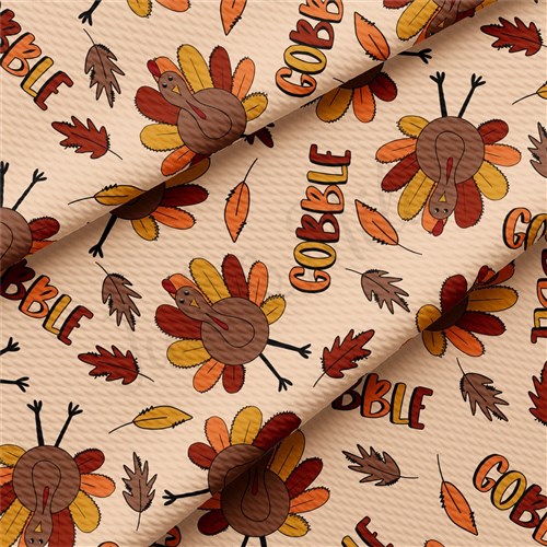 Thanksgiving Turkey Autumn Fall Autumn Fall Halloween Printed Liverpool AA1942 & Get a Free $89.99 Embroidery Bundle