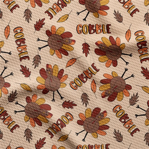 Thanksgiving Turkey Autumn Fall Autumn Fall Halloween Printed Liverpool AA1942 & Get a Free $89.99 Embroidery Bundle