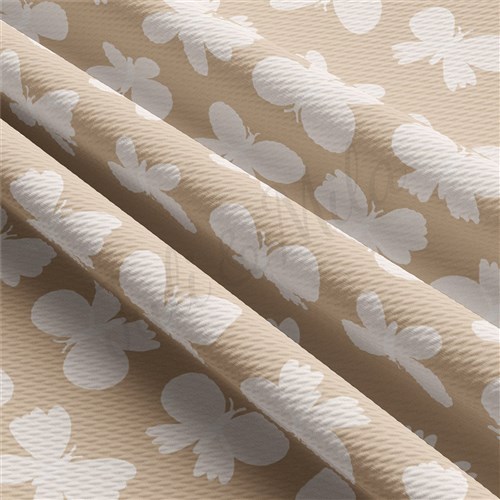 Butterflies Liverpool Bullet Textured Stretch Solid Strip Thick Knit Jersey Fabric