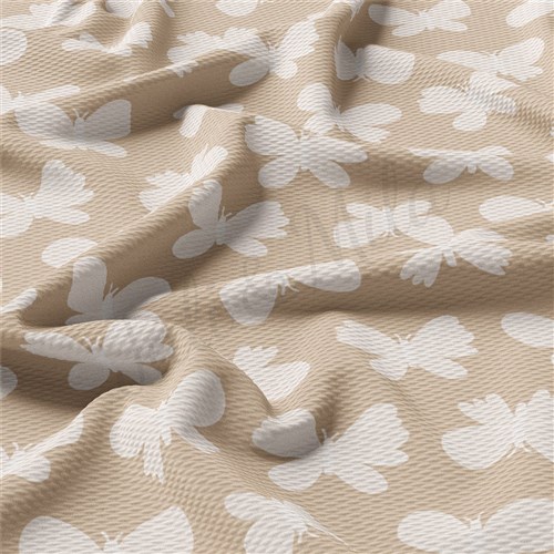 Butterflies Liverpool Bullet Textured Stretch Solid Strip Thick Knit Jersey Fabric