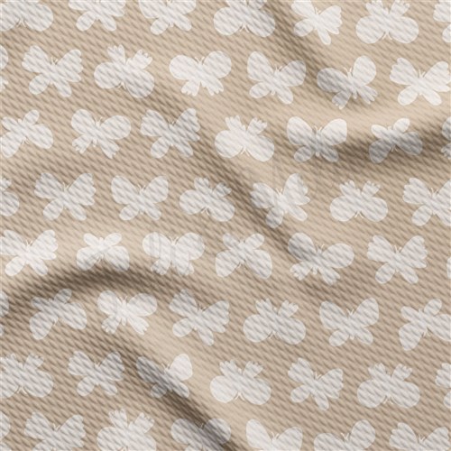 Butterflies Liverpool Bullet Textured Stretch Solid Strip Thick Knit Jersey Fabric