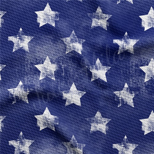 Distressed Stars Patriotic 4th of July Liverpool Stretch PT94 & Get a Free $89.99 Embroidery Bundle