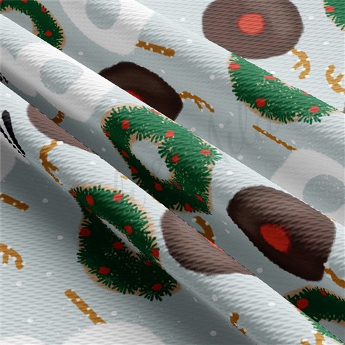 Christmas Printed Liverpool Fabric AA2153 & Get a Free $89.99 Embroidery Bundle