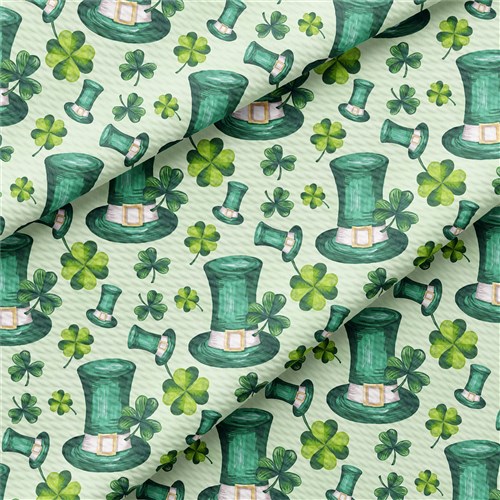 St. Patricks day Printed Liverpool Stretch Solid Strip & Get a Free $89.99 Embroidery Bundle