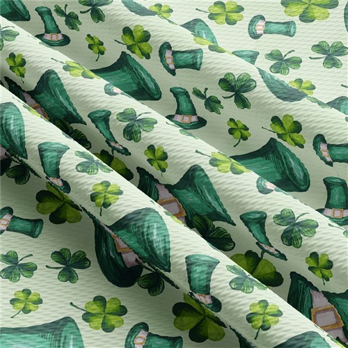 St. Patricks day Printed Liverpool Stretch Solid Strip & Get a Free $89.99 Embroidery Bundle