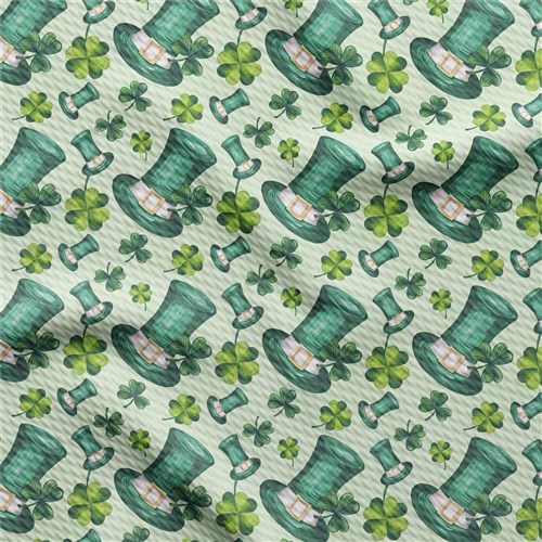 St. Patricks day Printed Liverpool Stretch Solid Strip & Get a Free $89.99 Embroidery Bundle