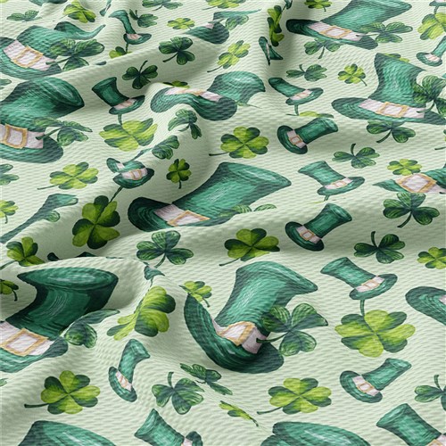 St. Patricks day Printed Liverpool Stretch Solid Strip & Get a Free $89.99 Embroidery Bundle