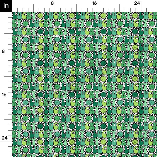 St. Patrick's Day Printed Liverpool Bullet Textured Stretch Solid Strip Thick Knit Jersey Fabric