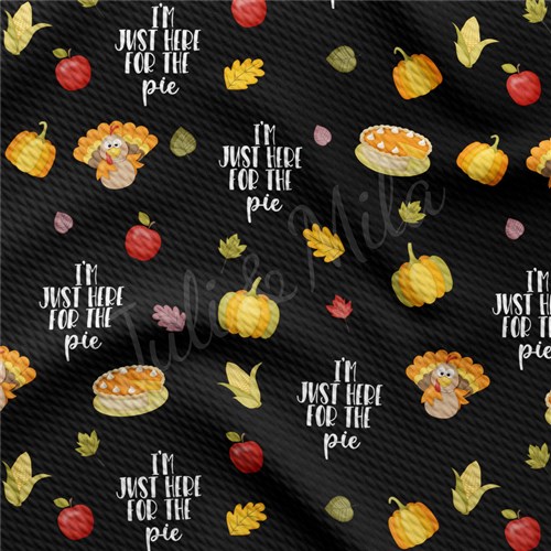 Thanksgiving Printed Liverpool Bullet Textured Stretch Solid Strip Thick Knit Jersey Fabric