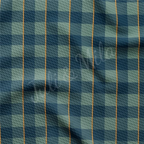 Printed Liverpool 4 Way Fabric Plaid AA262 & Get a Free $89.99 Embroidery Bundle