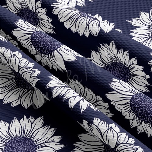 Floral Printed Liverpool Bullet Textured Stretch Solid Strip Thick Knit Jersey Fabric