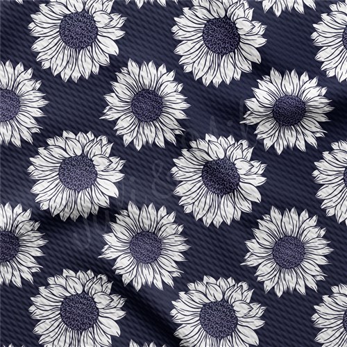 Floral Printed Liverpool Bullet Textured Stretch Solid Strip Thick Knit Jersey Fabric