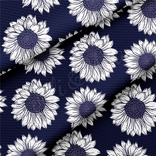 Floral Printed Liverpool Bullet Textured Stretch Solid Strip Thick Knit Jersey Fabric