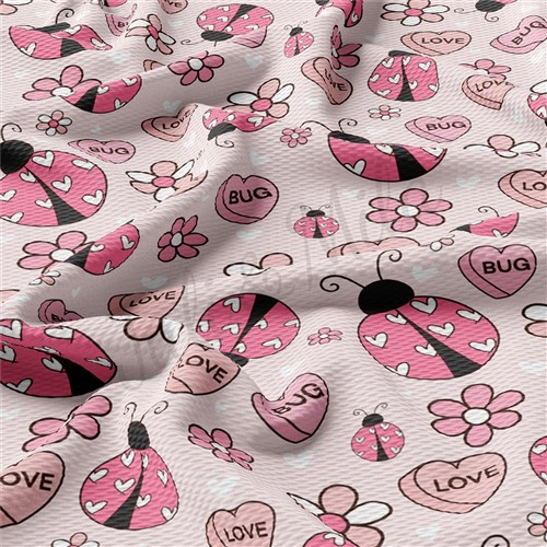 Valentine's Day Printed Liverpool Bullet Textured Stretch Solid Strip Thick Knit Jersey Fabric