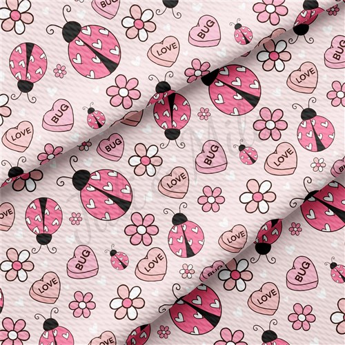 Valentine's Day Printed Liverpool Bullet Textured Stretch Solid Strip Thick Knit Jersey Fabric
