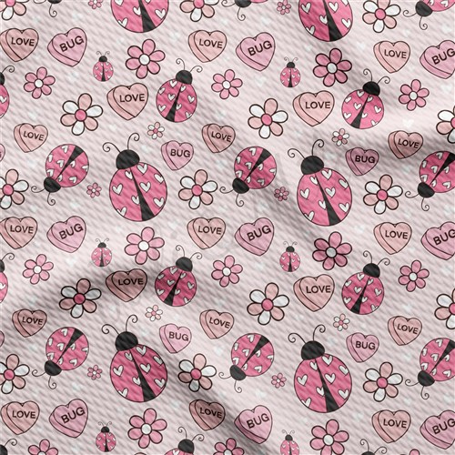 Valentine's Day Printed Liverpool Bullet Textured Stretch Solid Strip Thick Knit Jersey Fabric