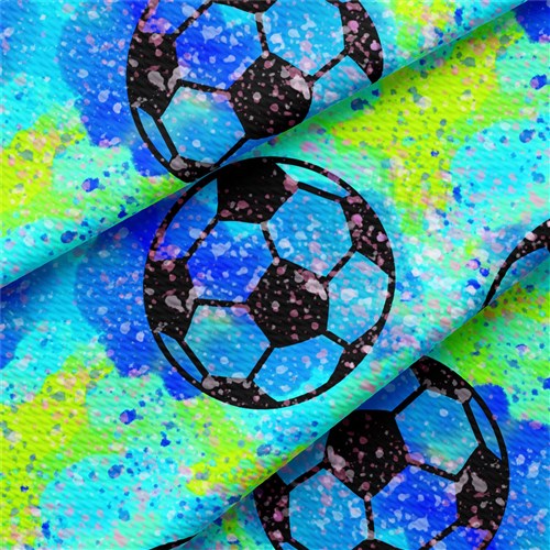Soccer Printed Liverpool Bullet Textured Stretch Solid Strip Thick Knit Jersey Fabric