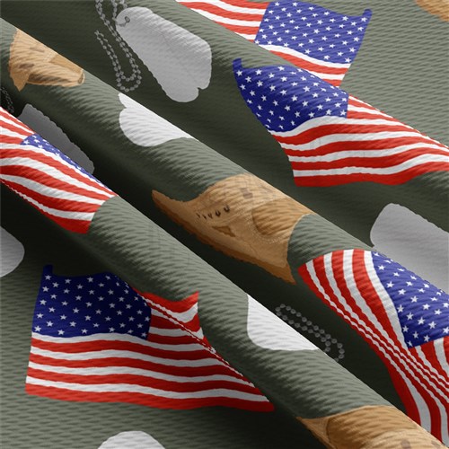 Patriotic Printed Liverpool Fabric AA2080 & Get a Free $89.99 Embroidery Bundle
