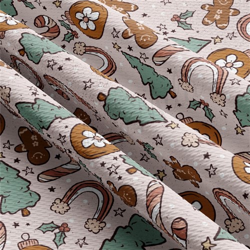 Christmas Printed Liverpool Fabric AA2091 & Get a Free $89.99 Embroidery Bundle